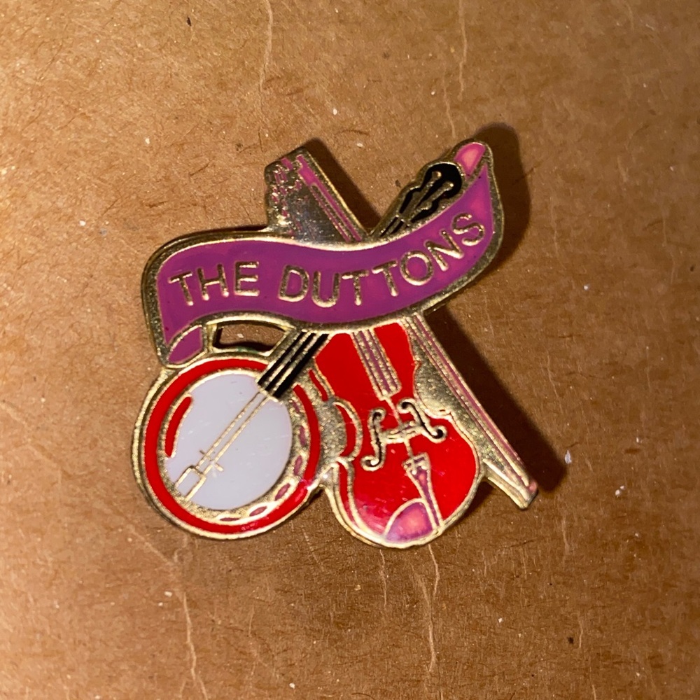 The Duttons Musical Instrument Brooch Pin Vintage Rare Branson